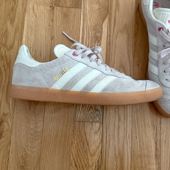 adidas Shoes - Adidas Women's Gazelle White and Pink Sneakers | limited edition